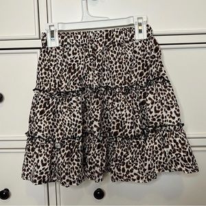 SHIEN cheetah skirt